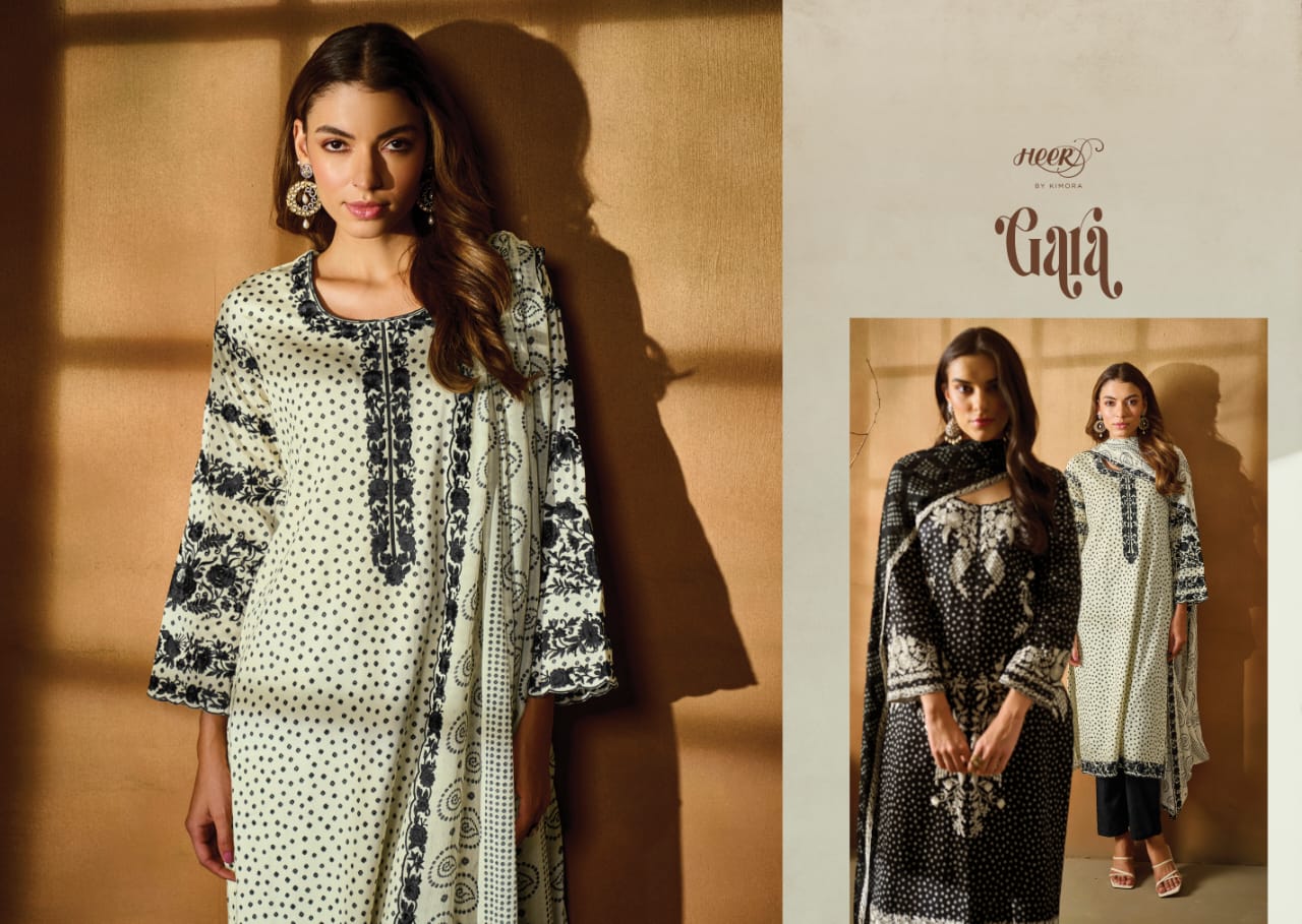 Kimora Gara Fancy Casual Wear Pure Cotton Printed Designer Suit Collection